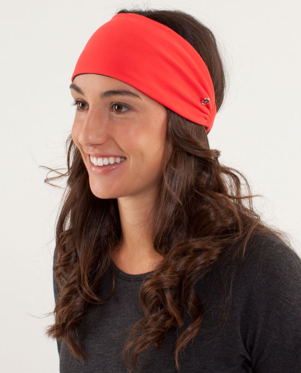 Lululemon Bang Buster Headband - Love Red / Deep Coal