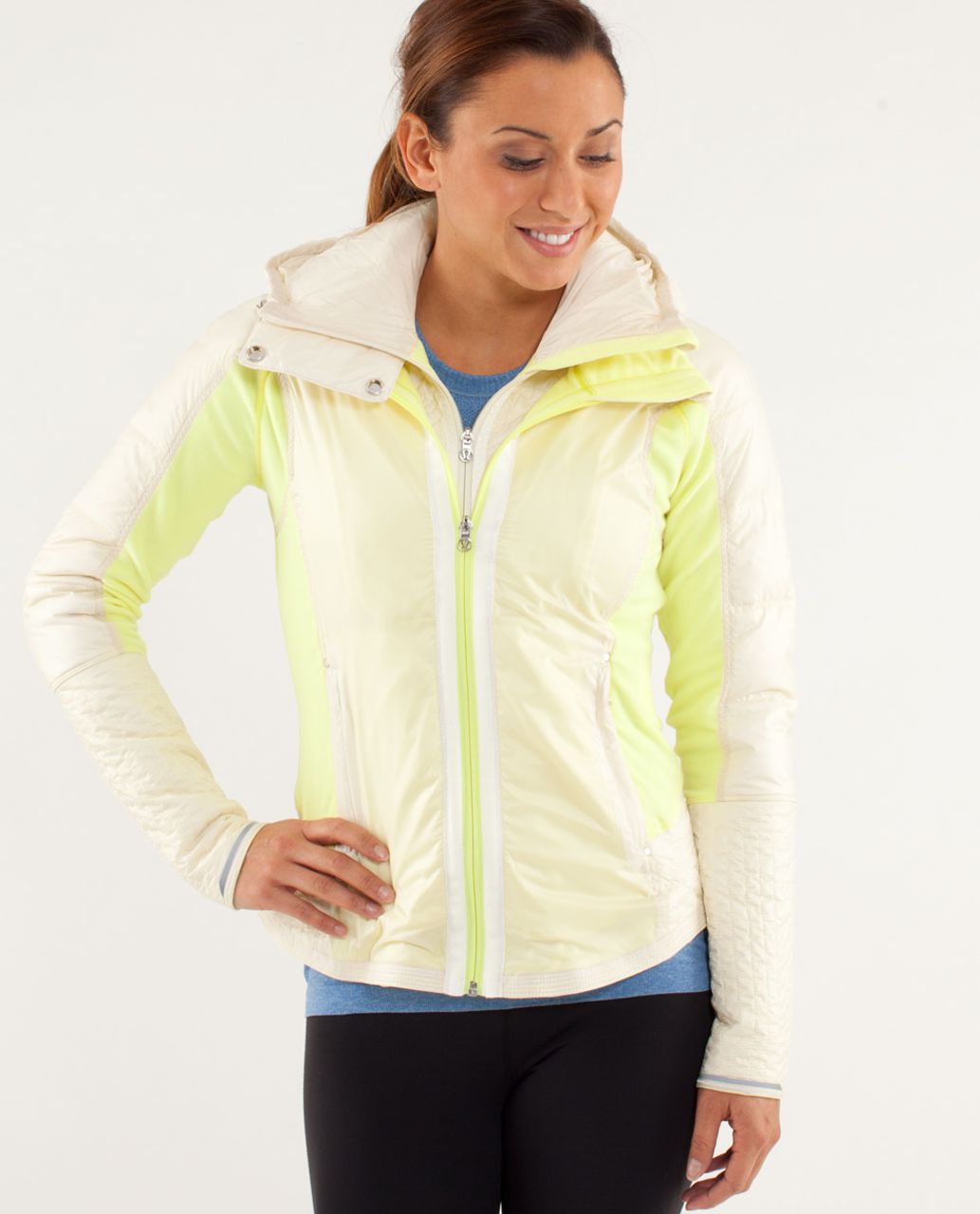 Lululemon Run: Bundle Up Jacket - Clarity Yellow / Polar ...