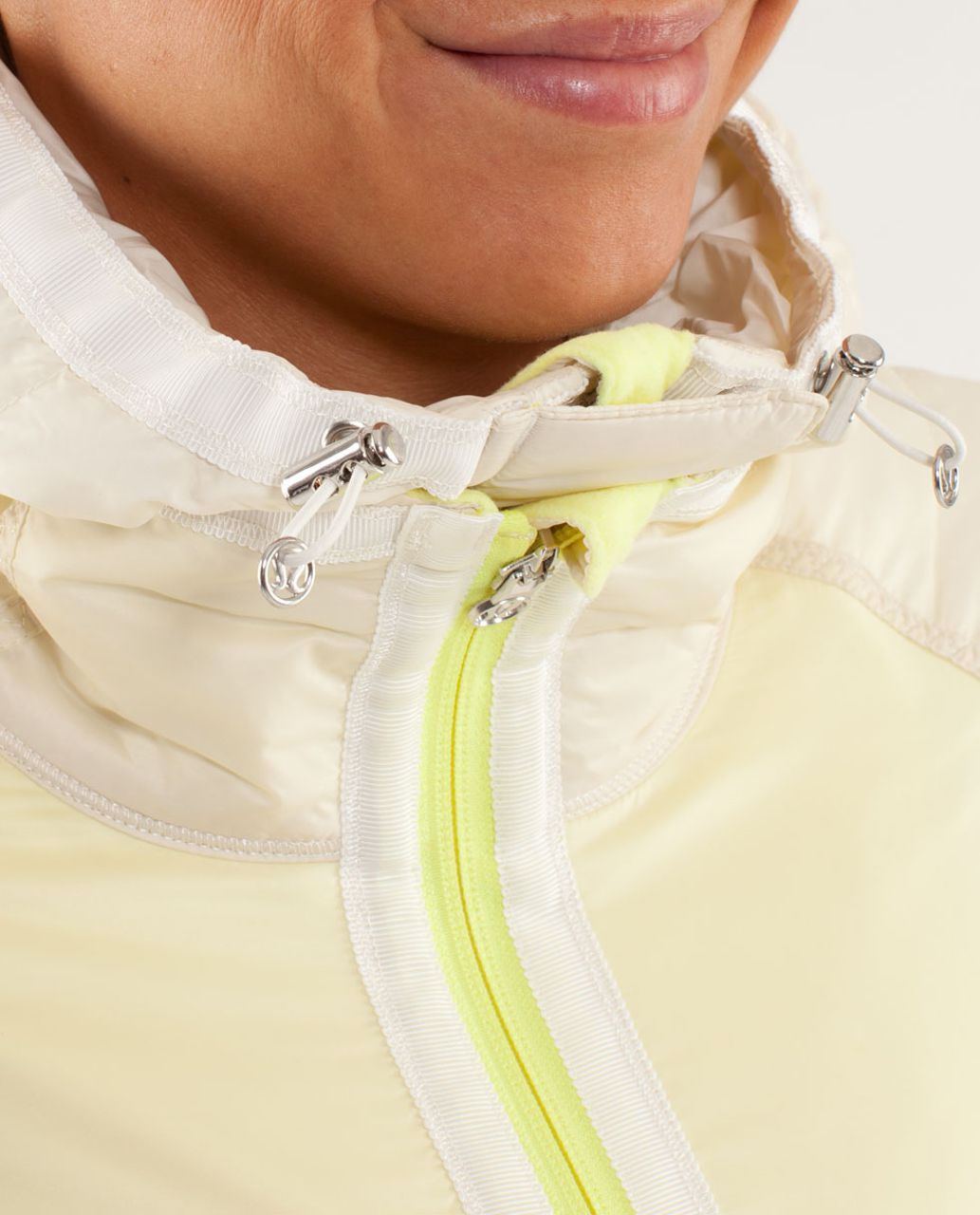 Lululemon Run:  Bundle Up Jacket - Clarity Yellow / Polar Cream