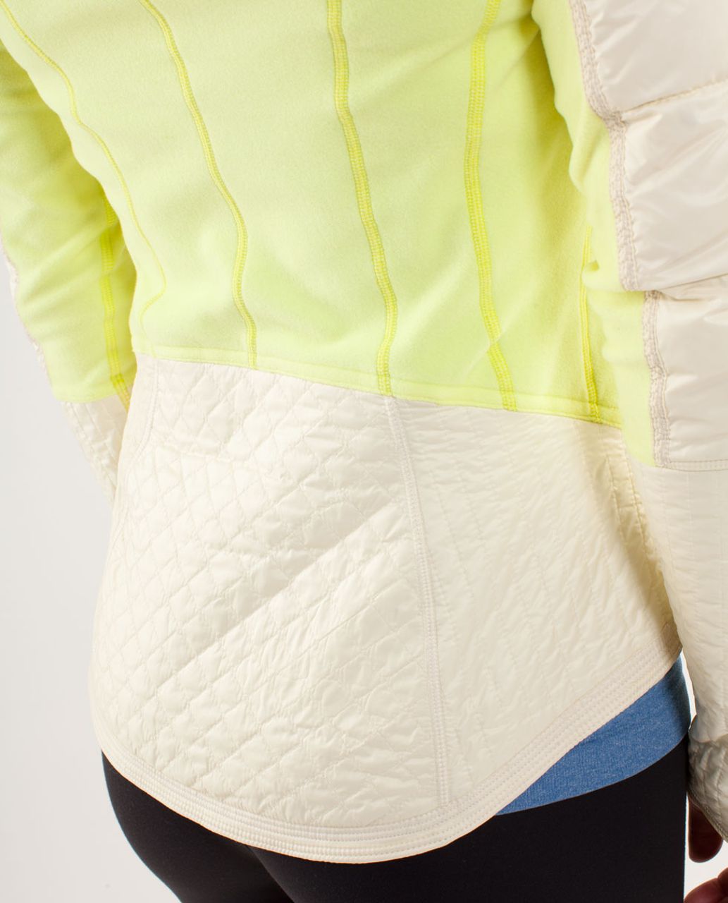 Lululemon Run:  Bundle Up Jacket - Clarity Yellow / Polar Cream