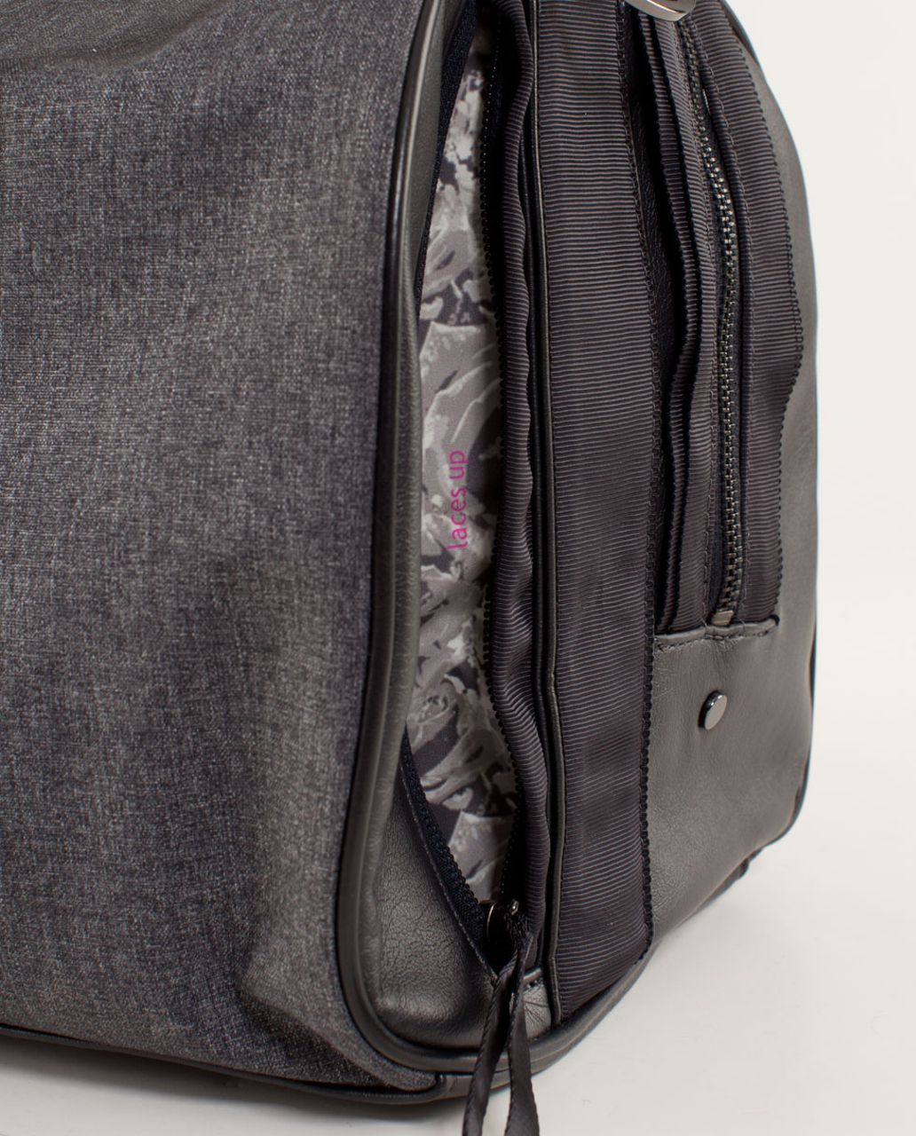 Lululemon Daily Om Duffel - Deep Coal / Polar Cream