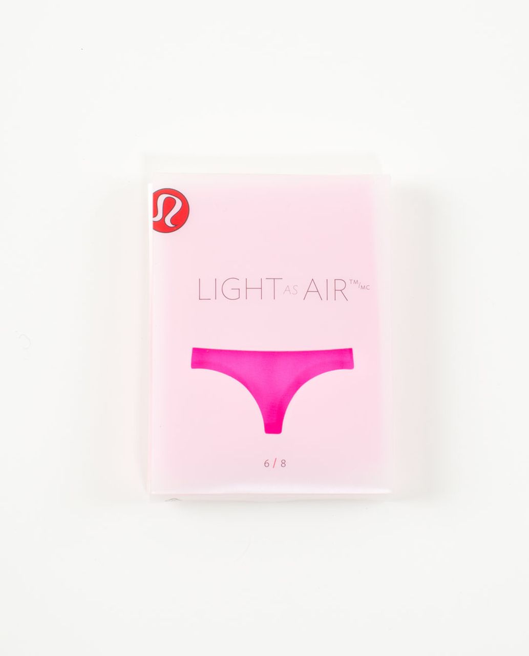 Lululemon Light As Air Thong - Raspberry Glo Light