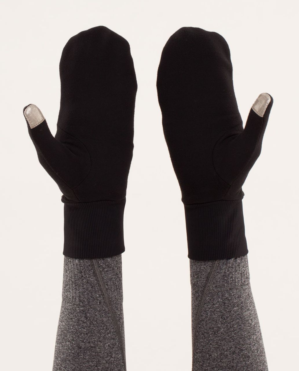 Lululemon Brisk Run Mittens - Black / Black