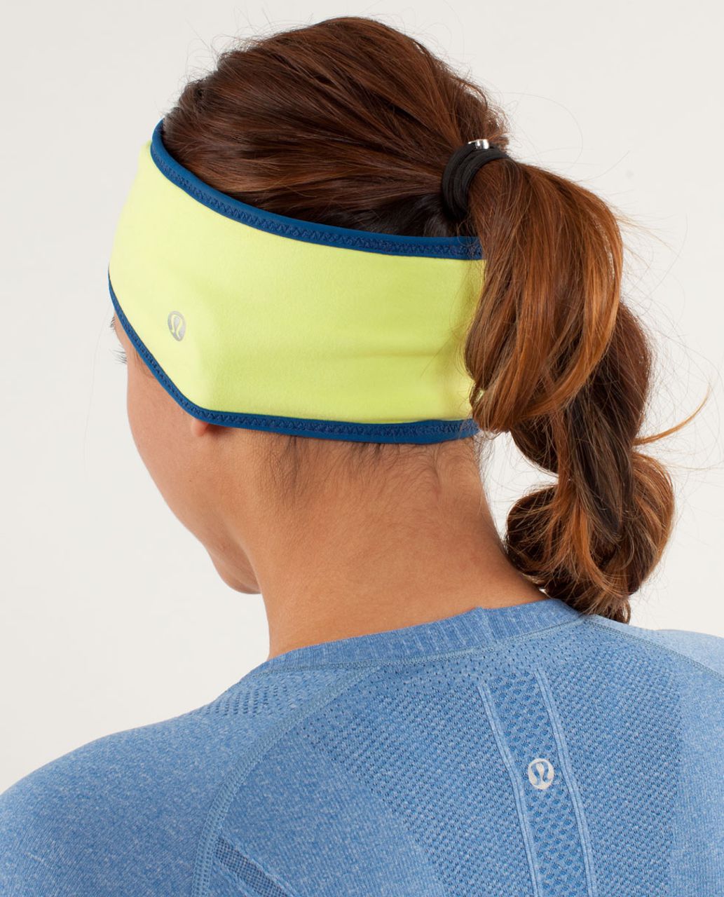 Lululemon Brisk Run Headband - Limitless Blue / Clarity Yellow