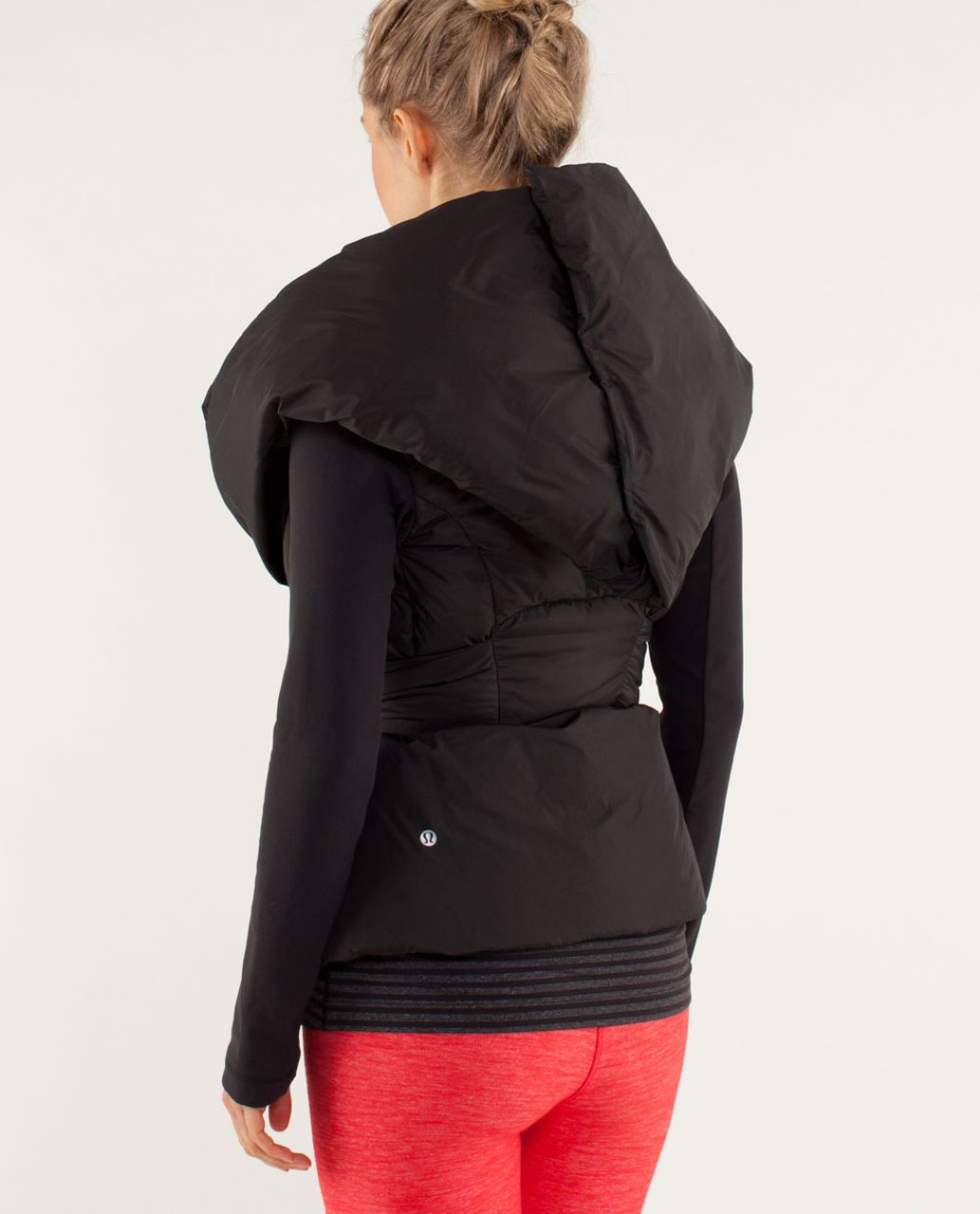 wrap puffer jacket