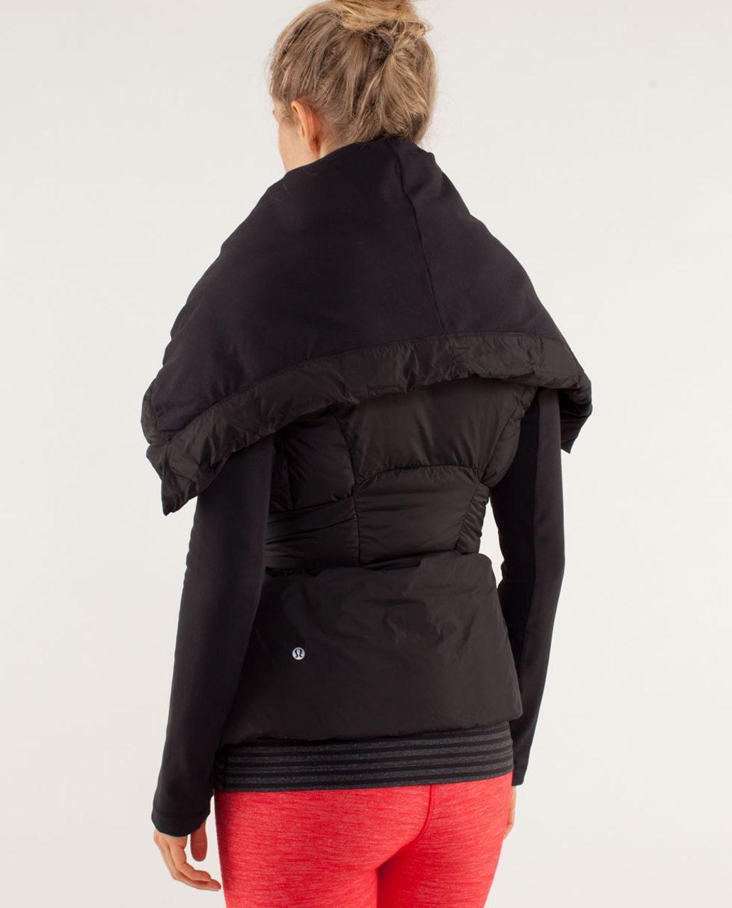 Lululemon Down To The Studio Jacket - Black / Reversible Slub Denim Black