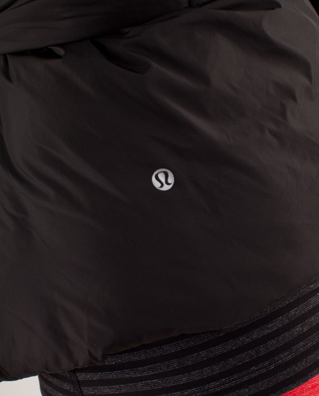 Lululemon Down To The Studio Jacket - Black / Reversible Slub Denim Black