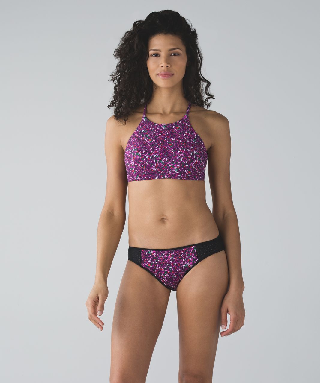 Lululemon Tidal Flow Net Top - Paradise Camo Multi / Black