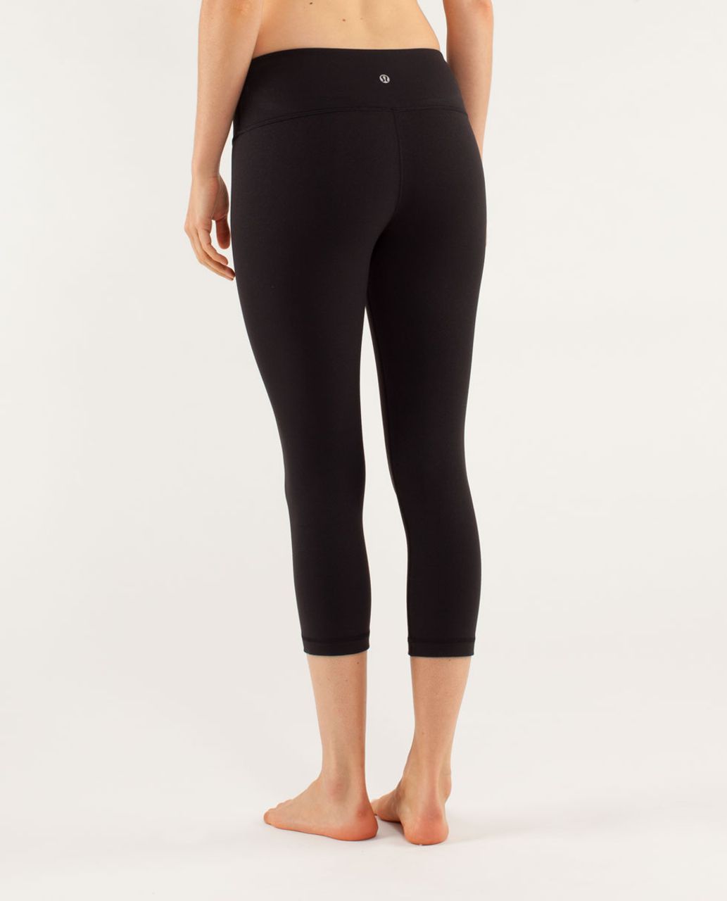 Lululemon Wunder Under Crop - Black / Wee Are From Space Black Coal