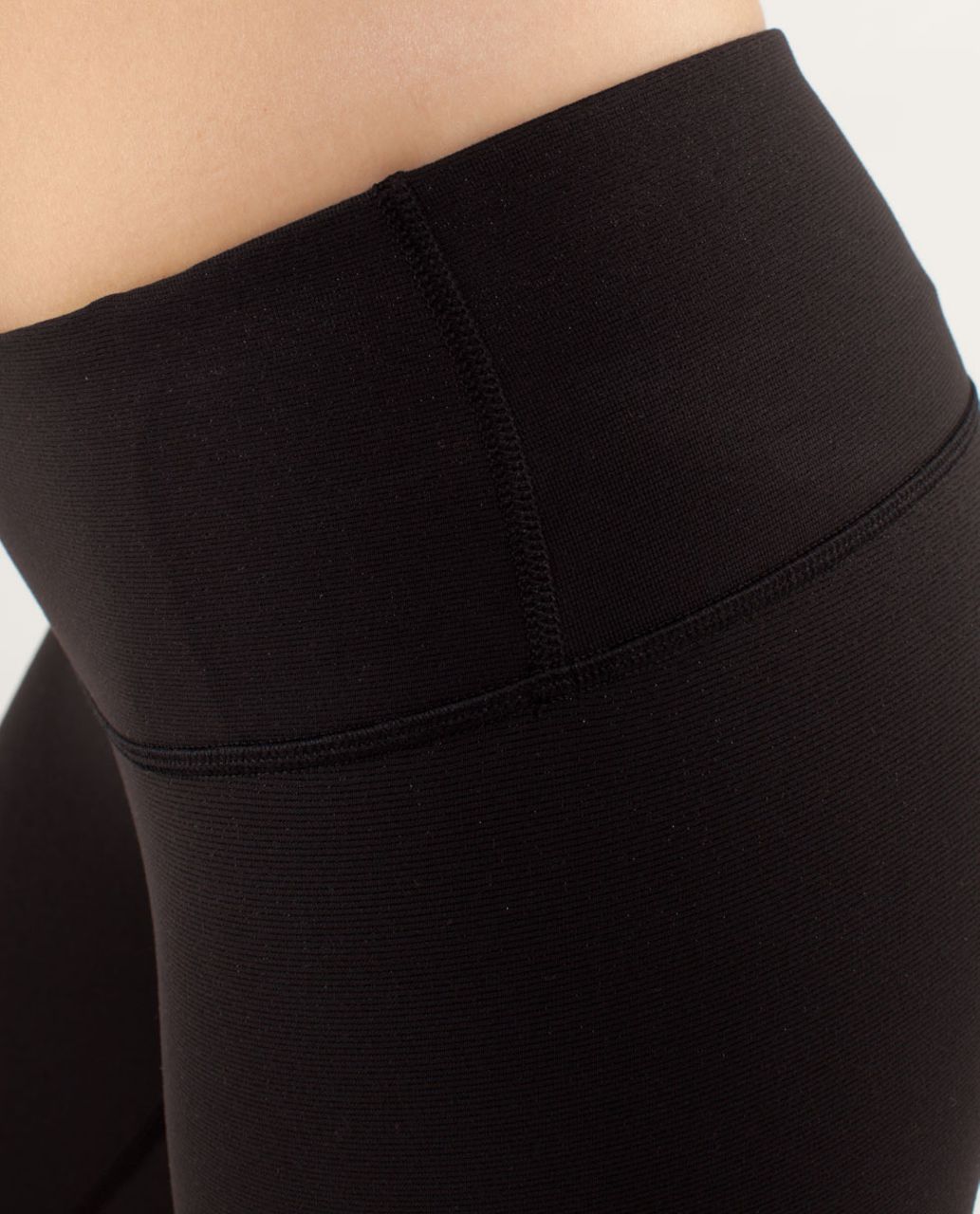 Lululemon Wunder Under Crop - Black / Wee Are From Space Black Coal