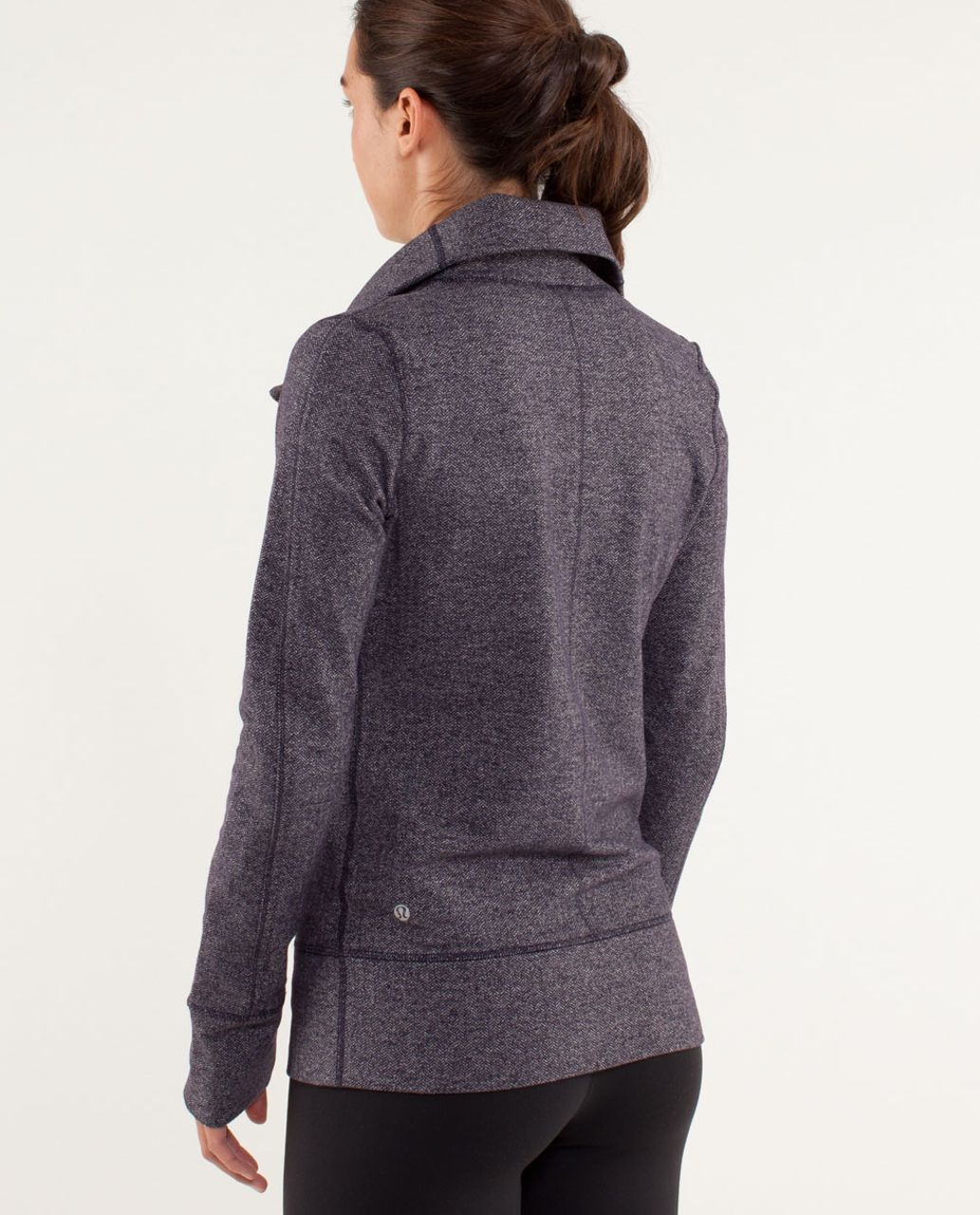 Lululemon Daily Yoga Jacket - Black Swan / Herringbone Black Swan