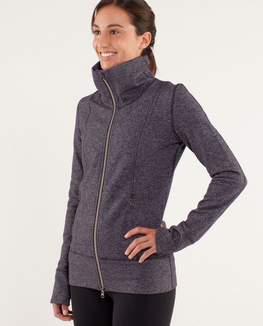 Lululemon Daily Yoga Jacket - Classic Stripe Mint Moment Black / Black ...