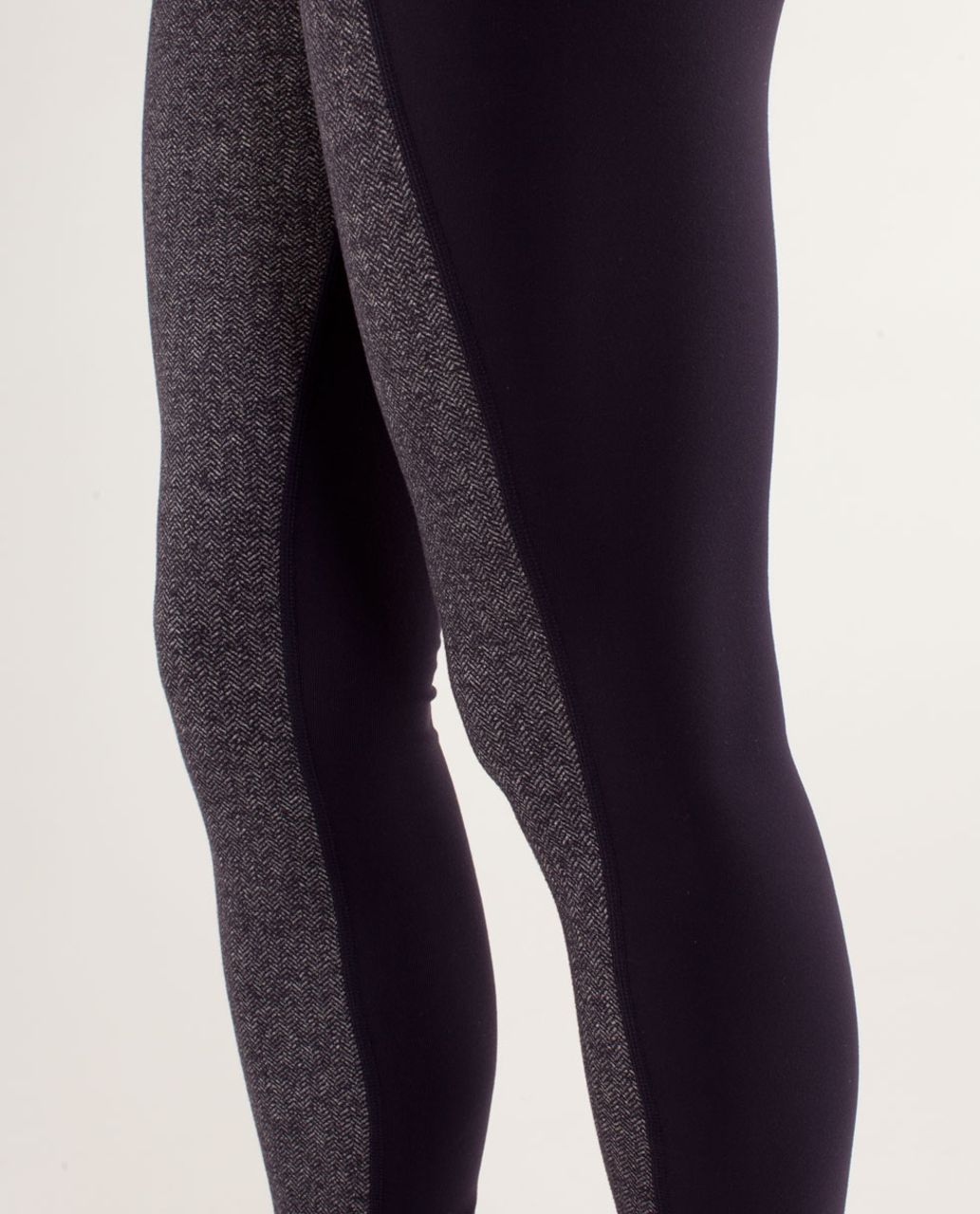 Lululemon Wunder Under Herringbone Black Swan Leggings *2012