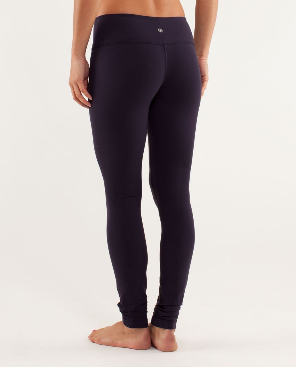 Lululemon Wunder Under Pant (Roll Down) - Heathered Herringbone Heathered  Black White - lulu fanatics