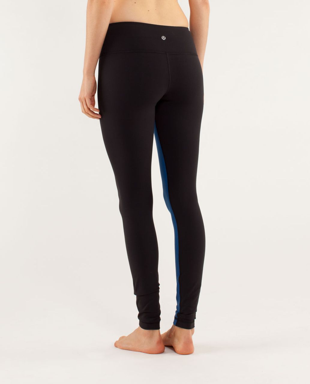 Lululemon Wunder Under Pant *Colour Blocked - Limitless Blue / Black / Wee Are From Space Polar Cream Clarity Yellow