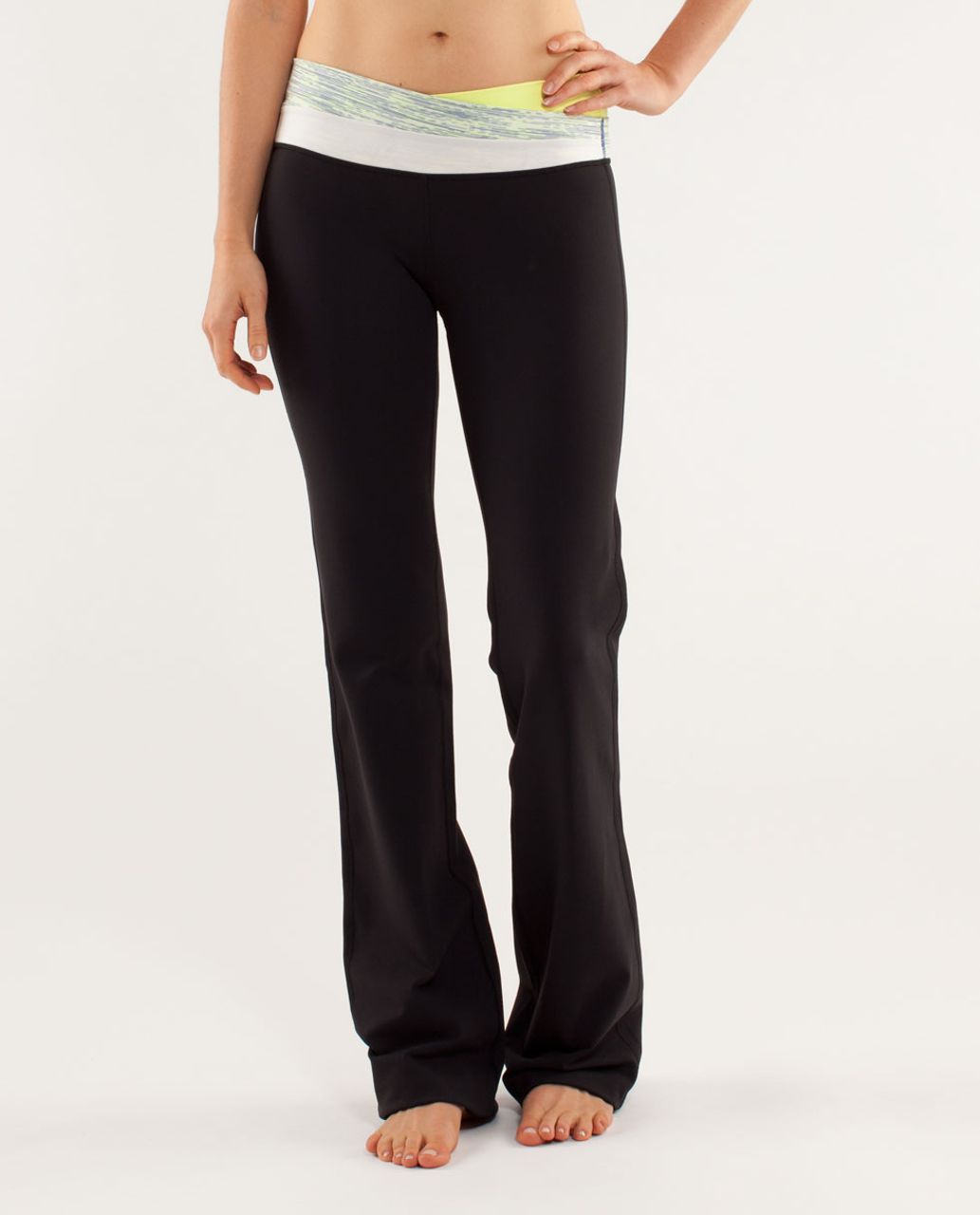 Lululemon Astro Pant (Tall) - Black / Clarity Yellow / Wee Are From Space Polar Cream Clarity Yellow