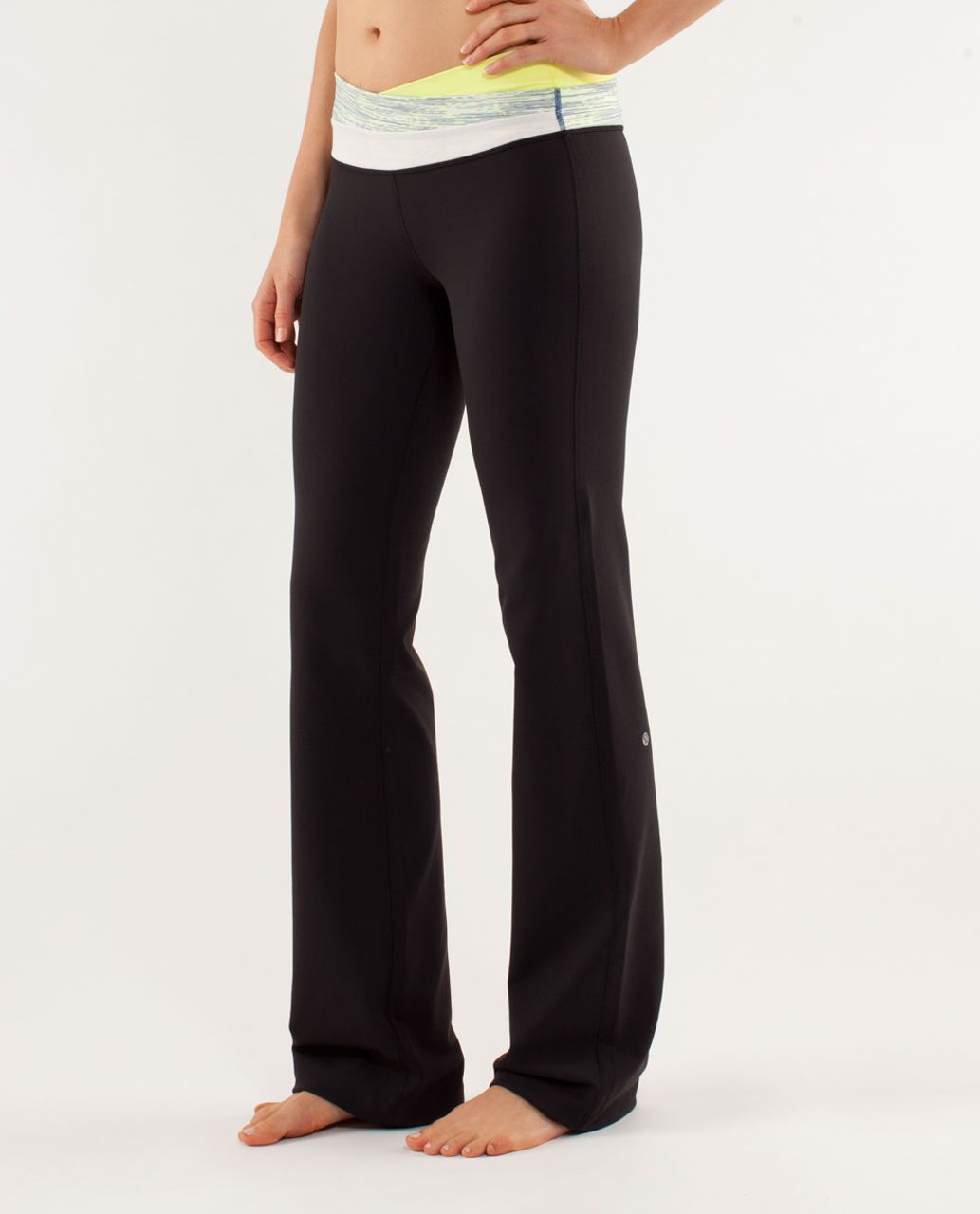 Lululemon Astro Pant (Tall) - Black / Clarity Yellow / Wee Are From Space Polar Cream Clarity Yellow