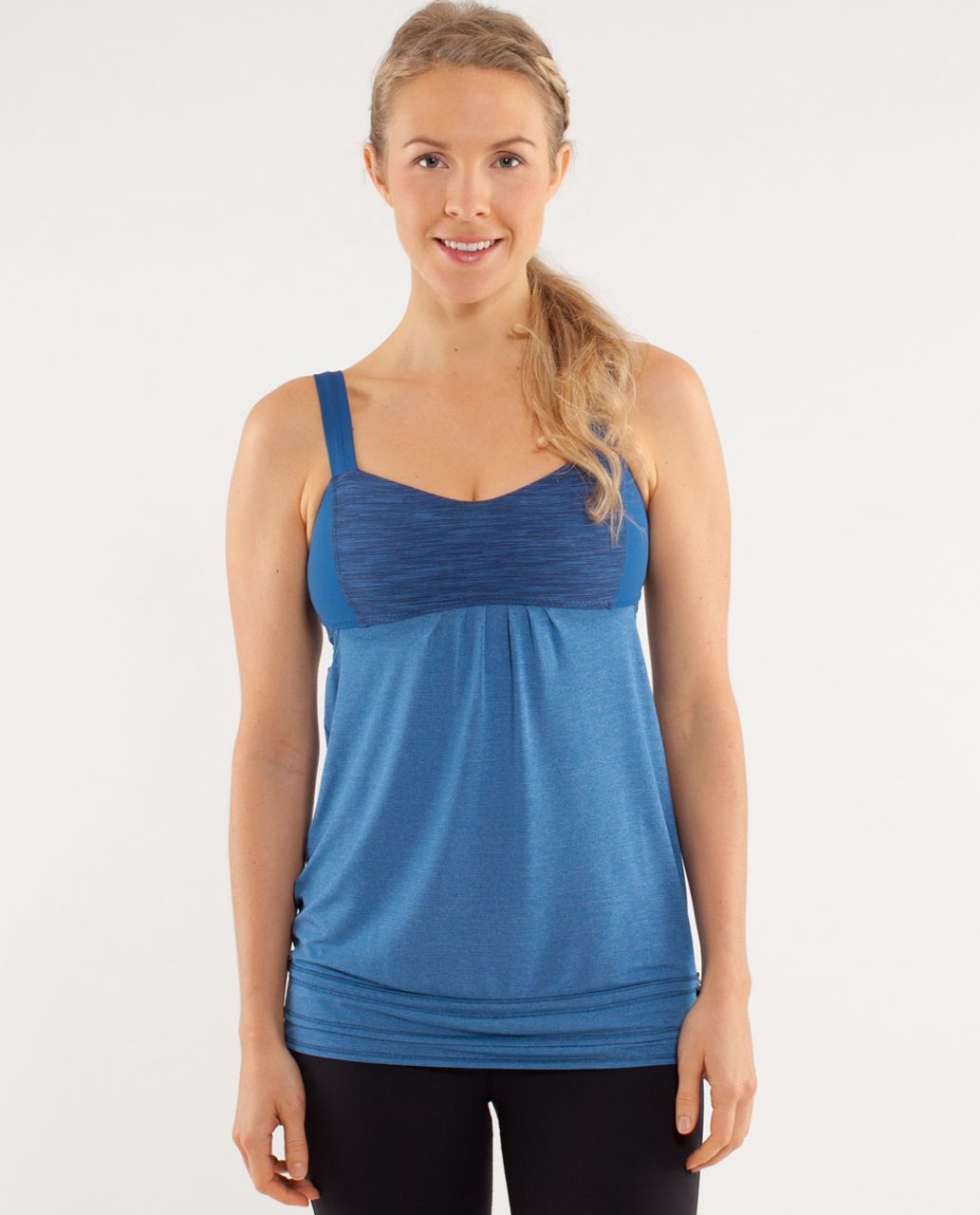 Lululemon Run:  Back On Track Tank - Limitless Blue / Wee Are From Space Limitless Blue Black