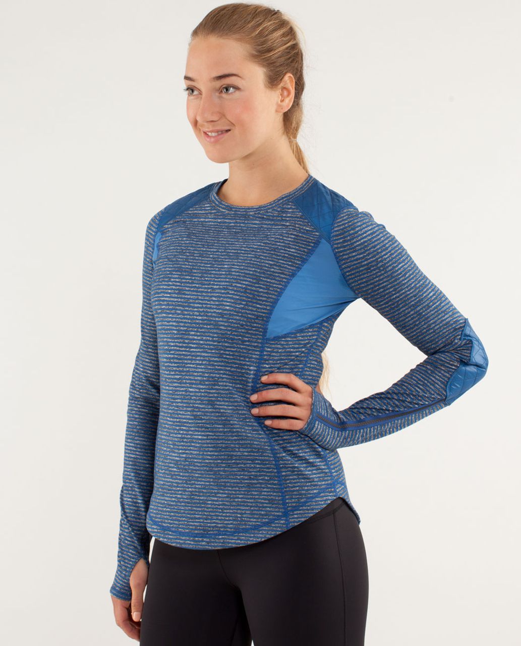 Lucy Long Sleeve Top ~ Ice Blue