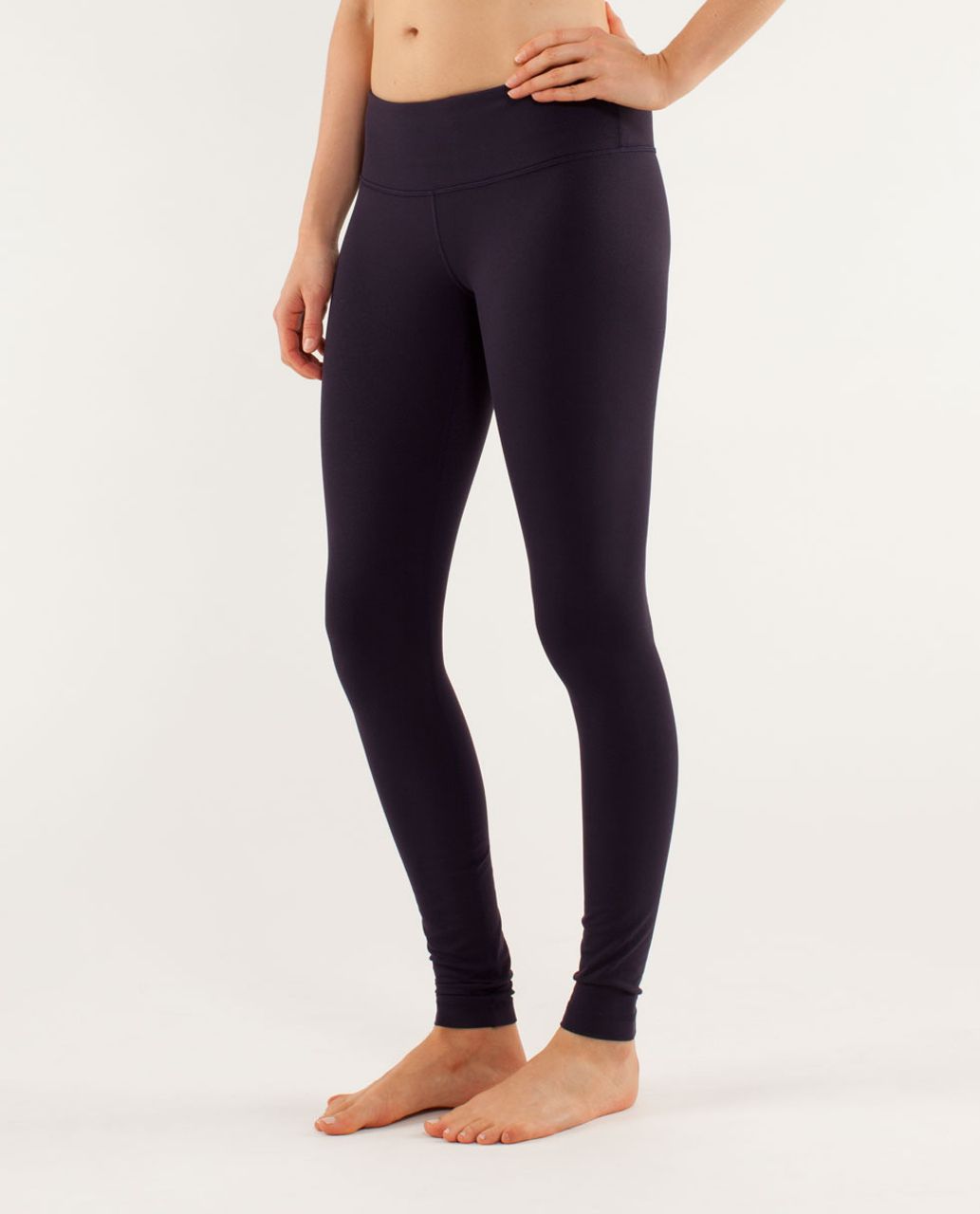 Lululemon Wunder Under Herringbone Black Swan Leggings *2012 - size 4 EUC