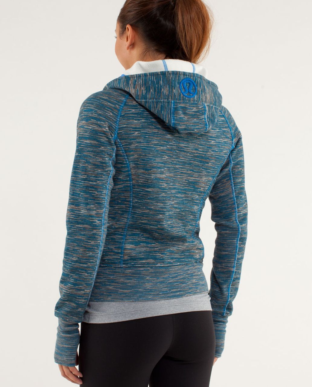 Lululemon Scuba Hoodie Stretch size 2 Wee Are From Space Clarity Yellow  Blue NWT