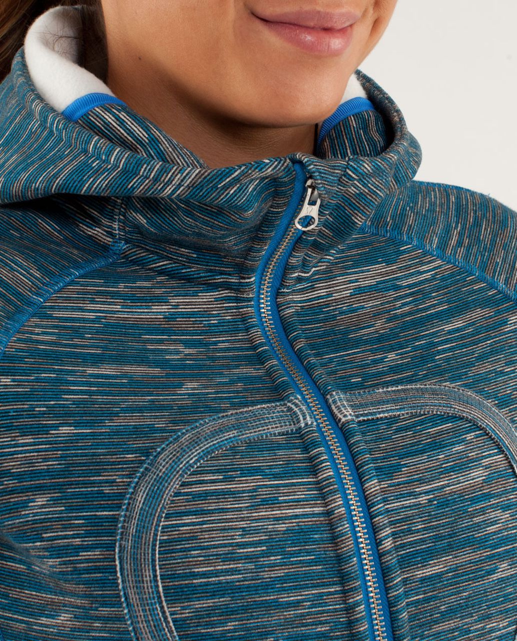 Lululemon Scuba Hoodie *Stretch - Wee Are From Space Printed Polar Cream Beaming Blue