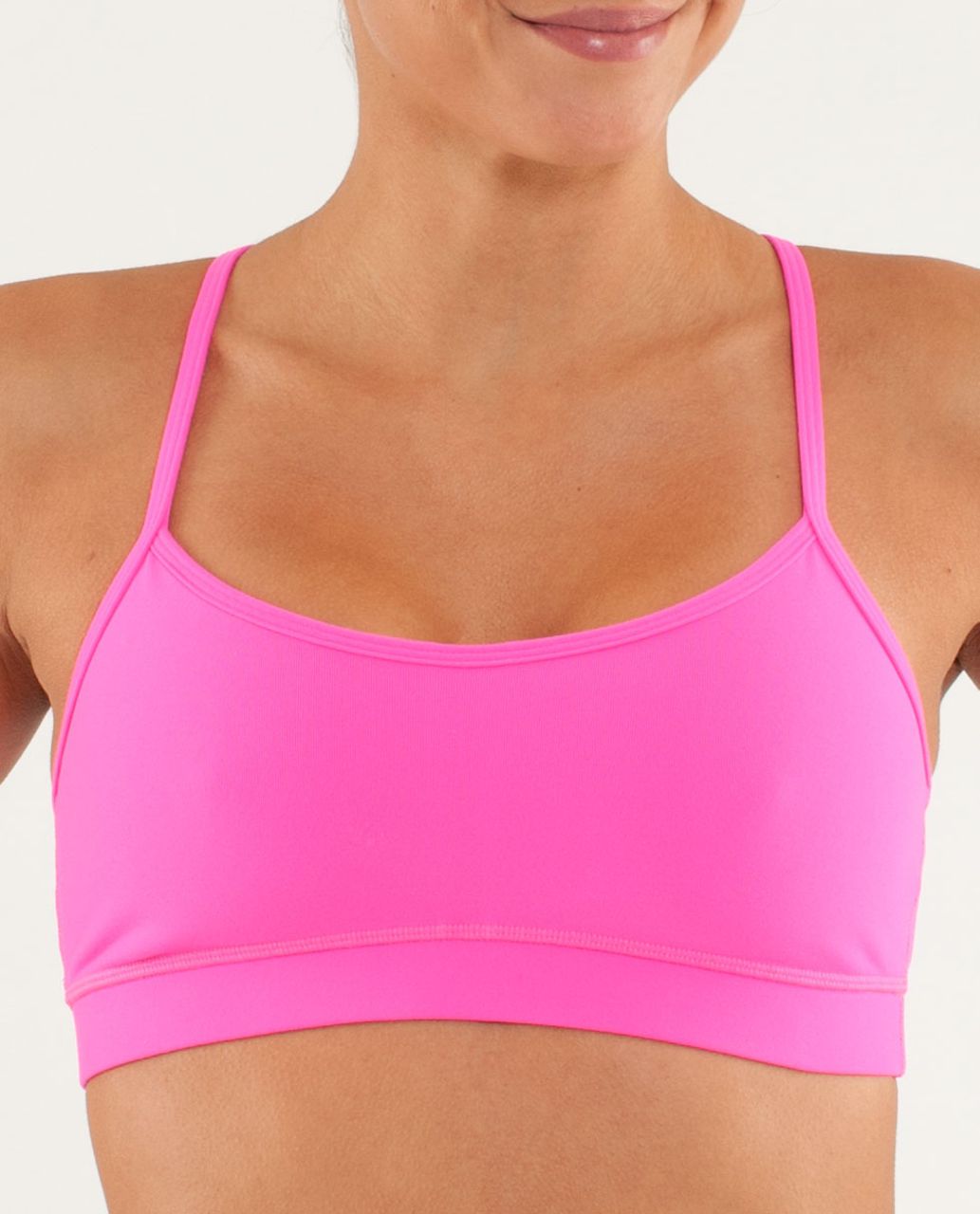 Lululemon Flow Y Bra IV (First Release) - Raspberry Glo Light