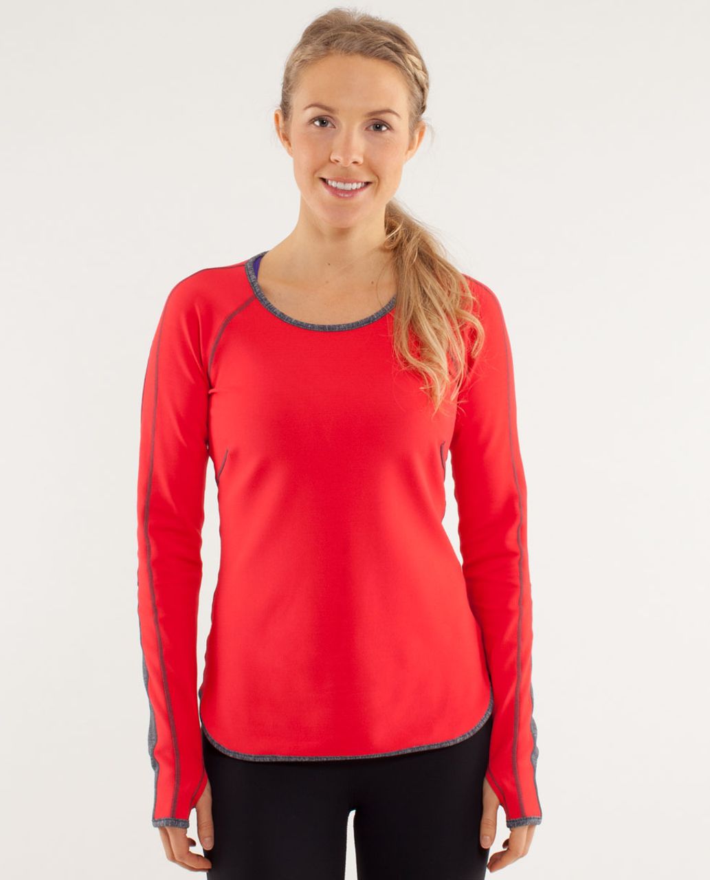 lululemon athletica, Tops, Lululemon Long Sleeve Swiftly Love Red Coal