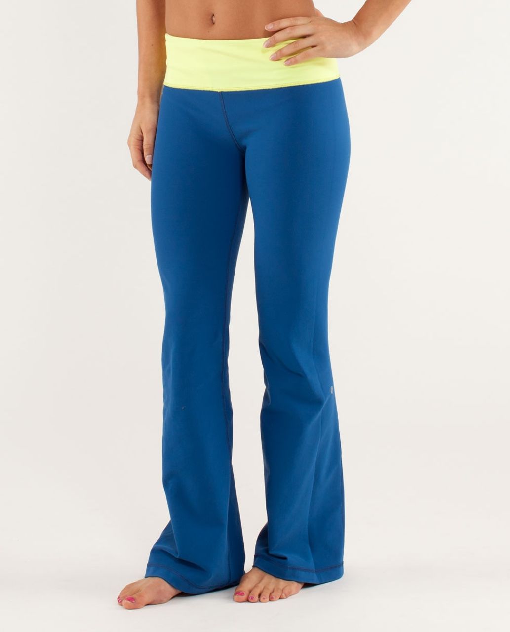 Lululemon Groove Pant *Slim (Regular) - Limitless Blue / Slope Stripe Polar Cream Clarity Yellow / Wee Are From Space Polar Crea