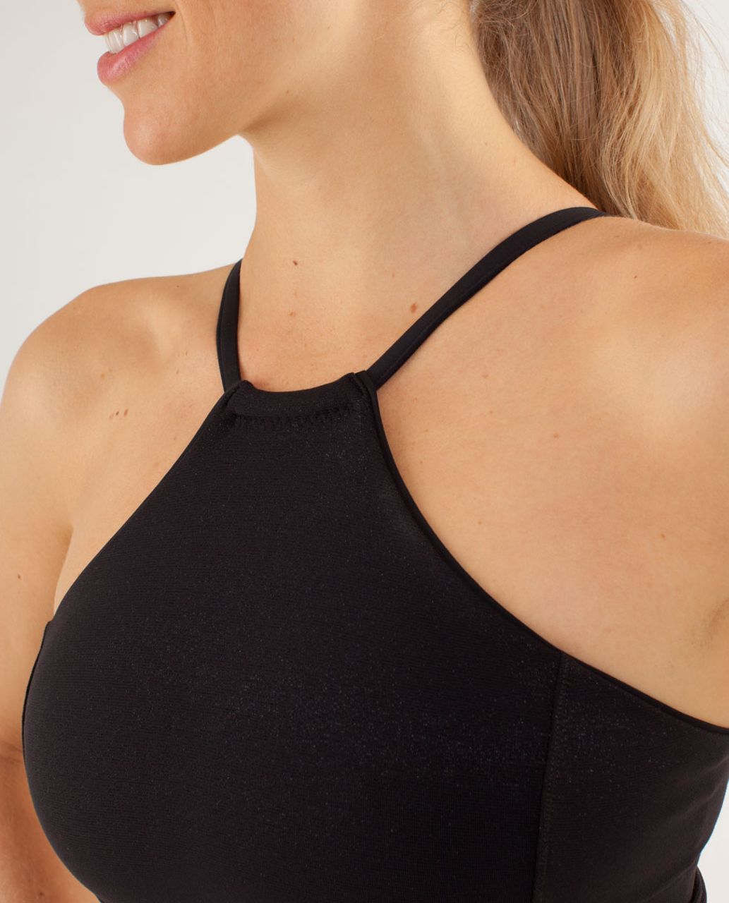 Lululemon Flip With No Flop Tank *Sparkle - Black / Polar Cream