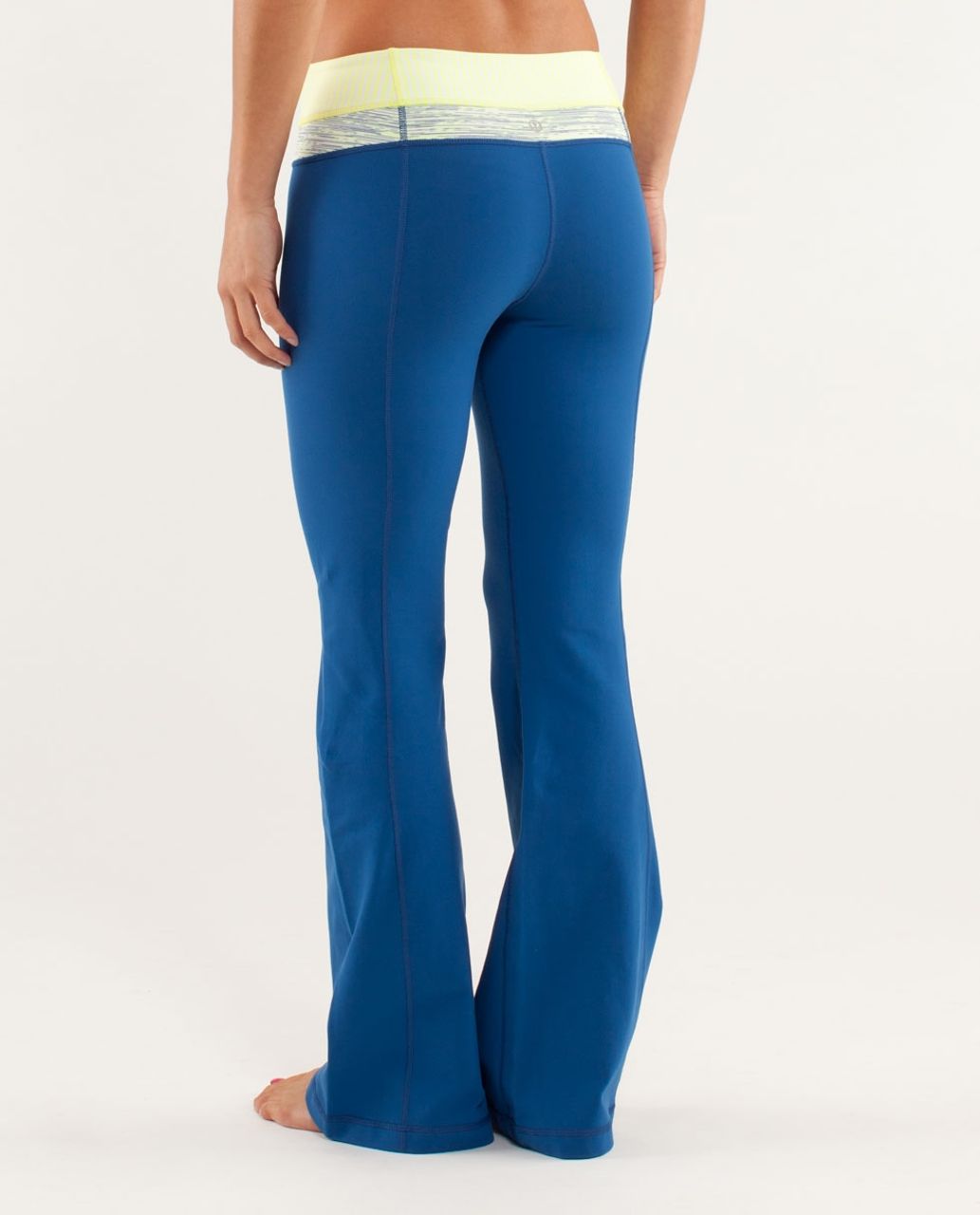 Lululemon Groove Pant *Slim (Tall) - Limitless Blue / Slope Stripe Polar Cream Clarity Yellow / Wee Are From Space Polar Crea