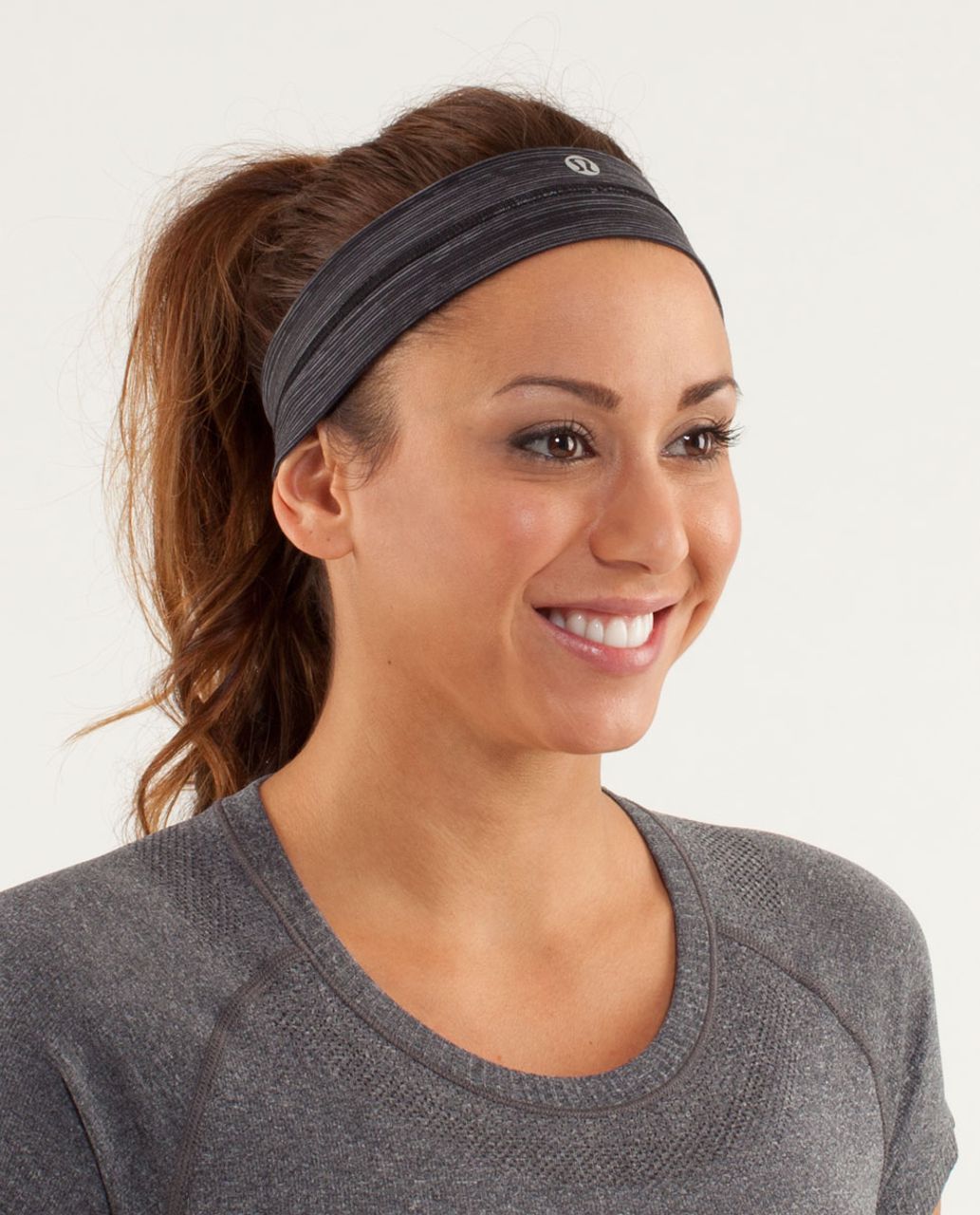 Lululemon Fly Away Tamer Headband - Wee Are From Space Black Coal