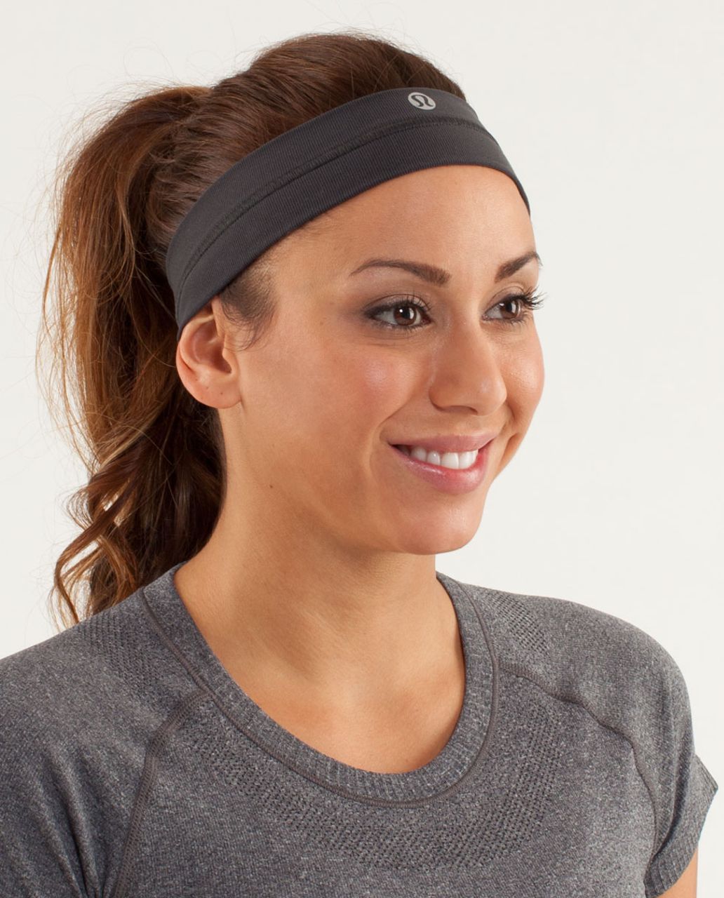 Lululemon Fly Away Tamer Headband - Deep Coal