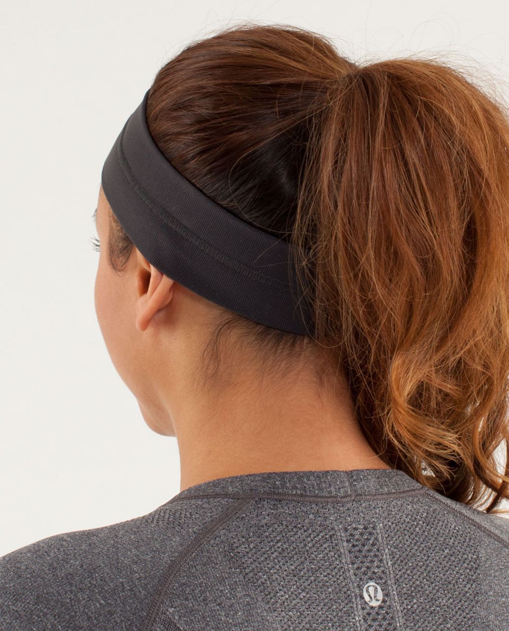 Lululemon Fly Away Tamer Headband - Deep Coal