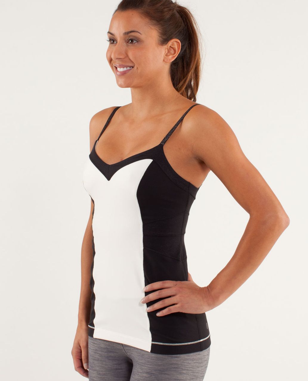 Lululemon Elongate Tank - Polar Cream / Black