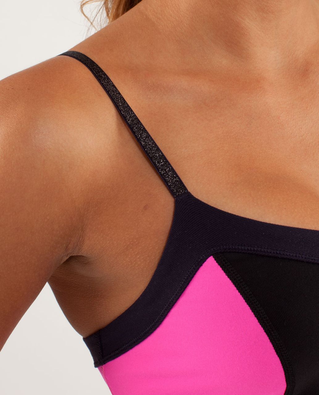 Lululemon Elongate Tank - Black / Raspberry Glo Light / Black Swan