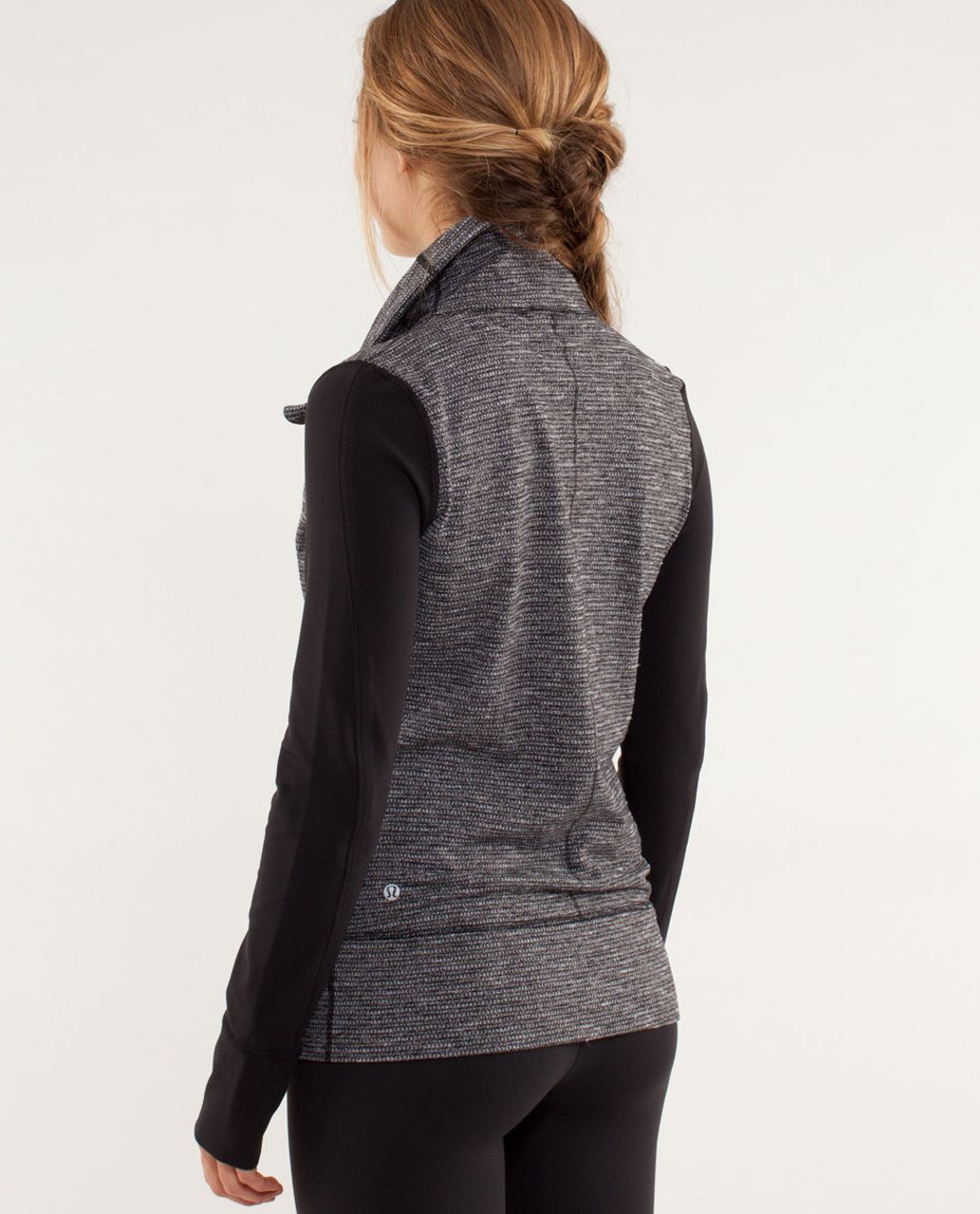 Lululemon Daily Yoga Jacket - Coco Pique Black / Black