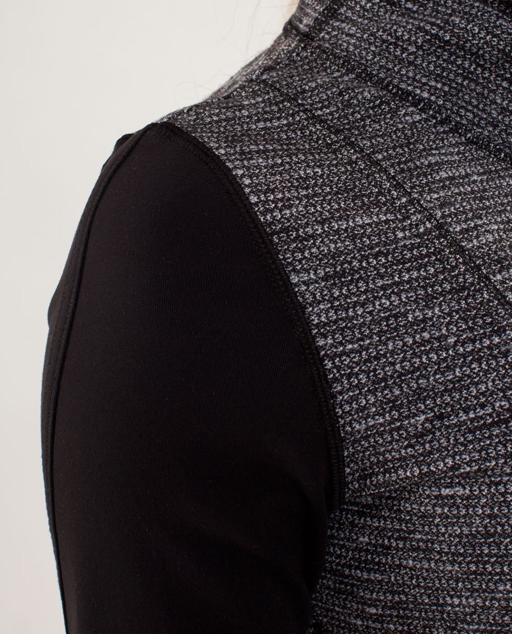 Lululemon Daily Yoga Jacket - Coco Pique Black / Black - lulu fanatics