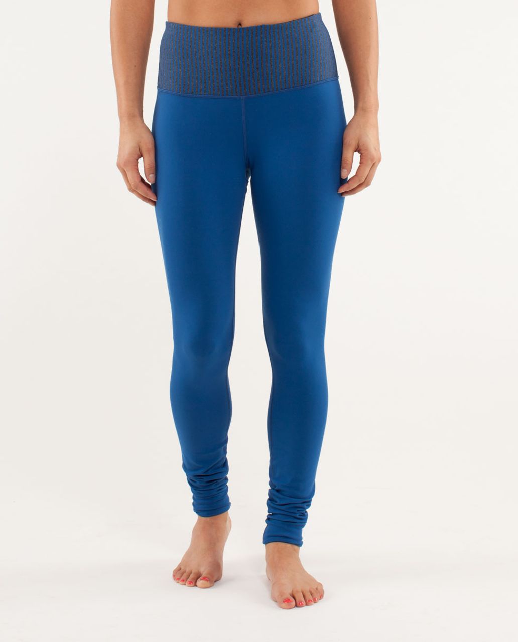 Lululemon Wunder Under Pant *High Rise - Limitless Blue / Slope Stripe Limitless Blue / Black