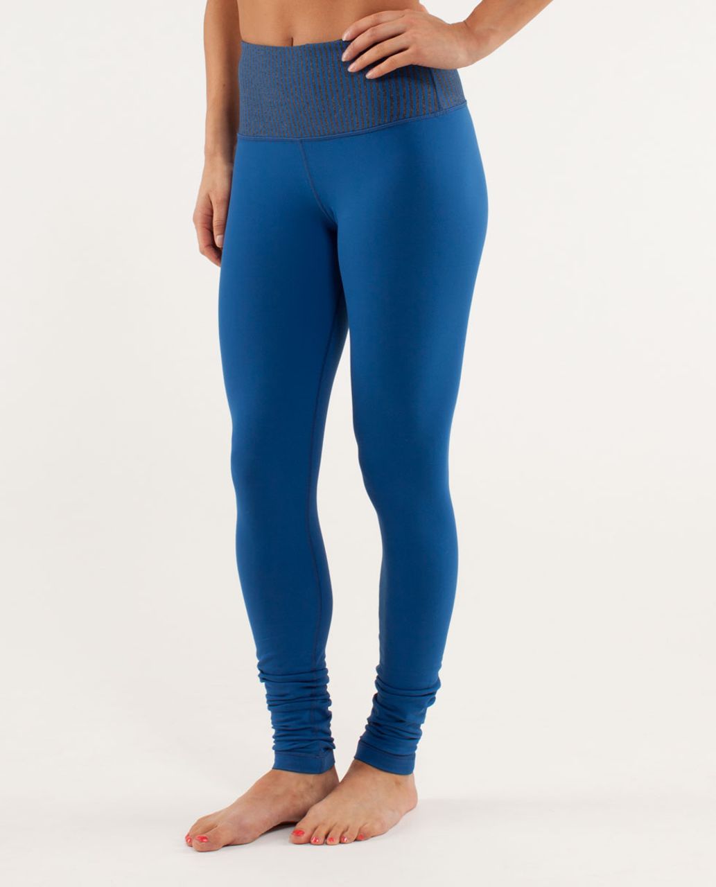 Lululemon Wunder Under Pant *High Rise - Limitless Blue / Slope Stripe Limitless Blue / Black