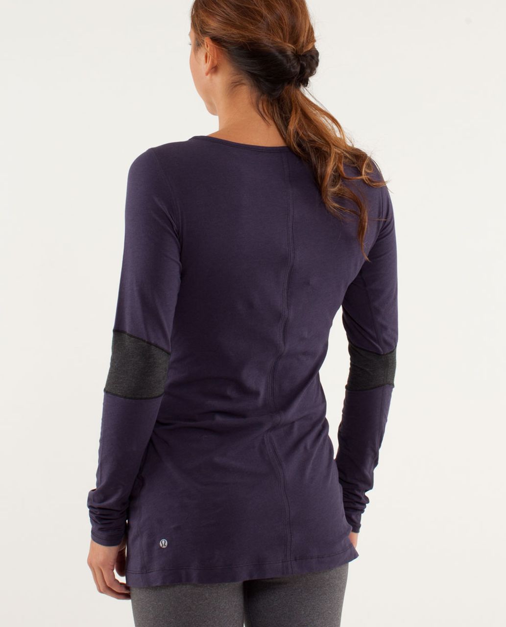 Lululemon Devotion Long Sleeve Tee - Black Swan / Heathered Black