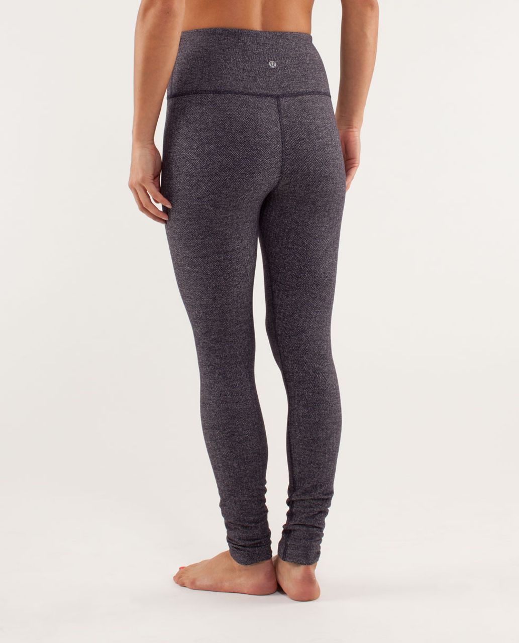 Lululemon Wunder Under Herringbone Black Swan Leggings *2012