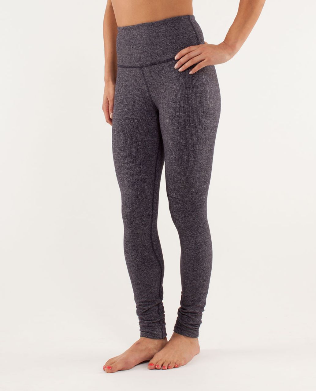 Lululemon Wunder Under Pant *High Rise - Herringbone Black Swan