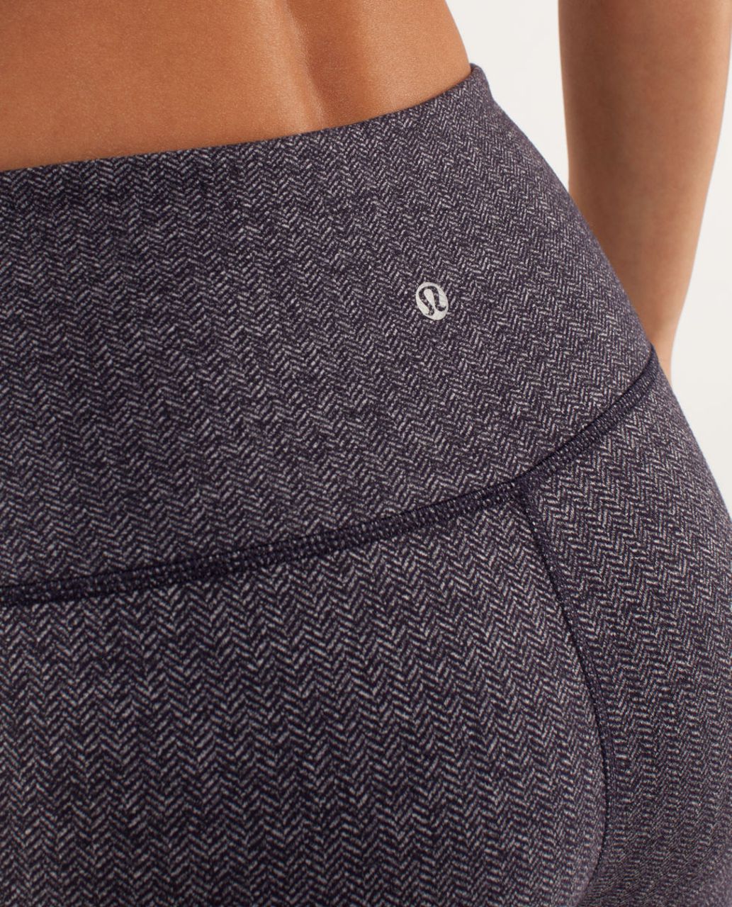 Lululemon Wunder Under Pant *High Rise - Herringbone Black Swan / Black Swan