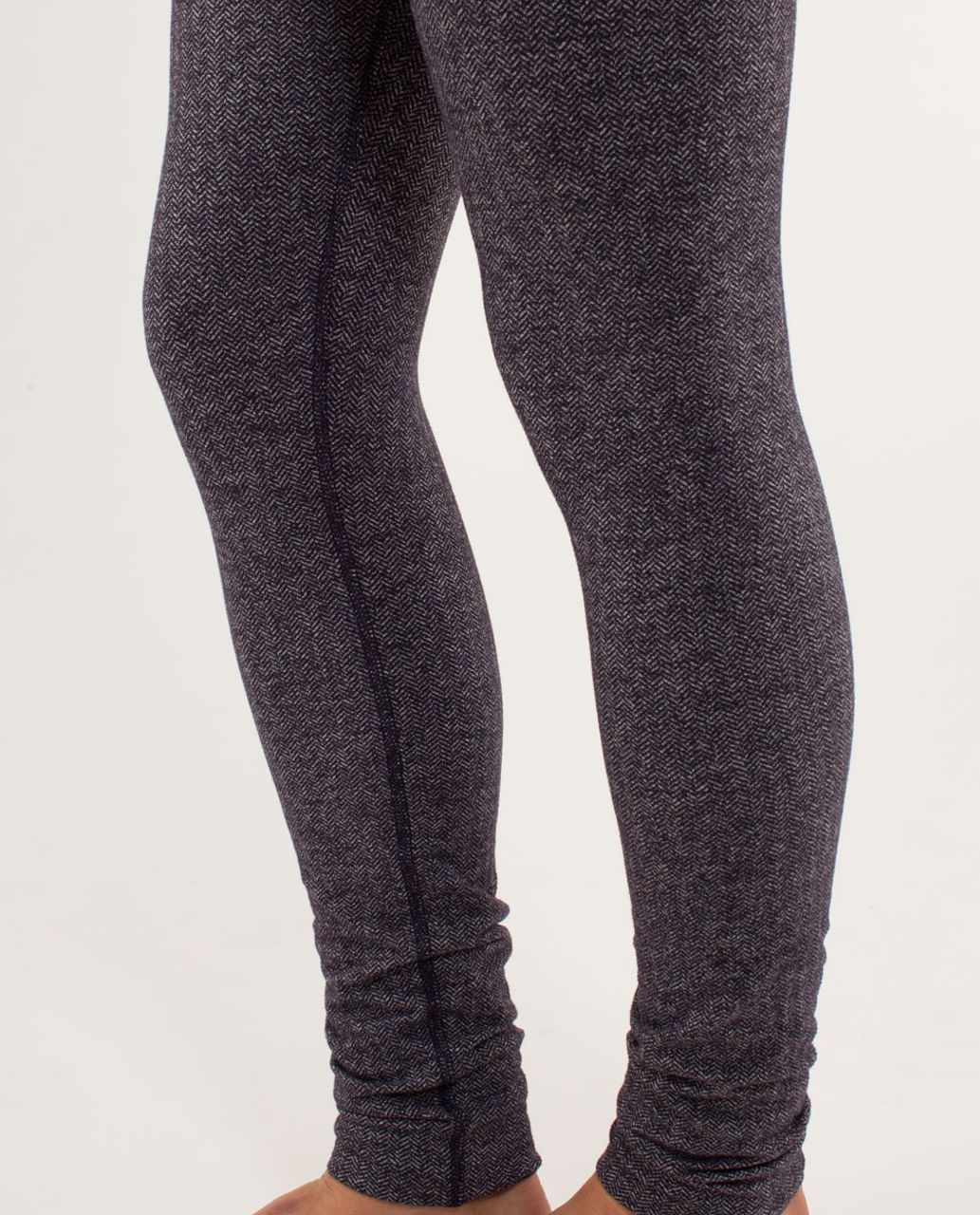 Lululemon Wunder Under Pant *High Rise - Herringbone Black Swan / Black Swan