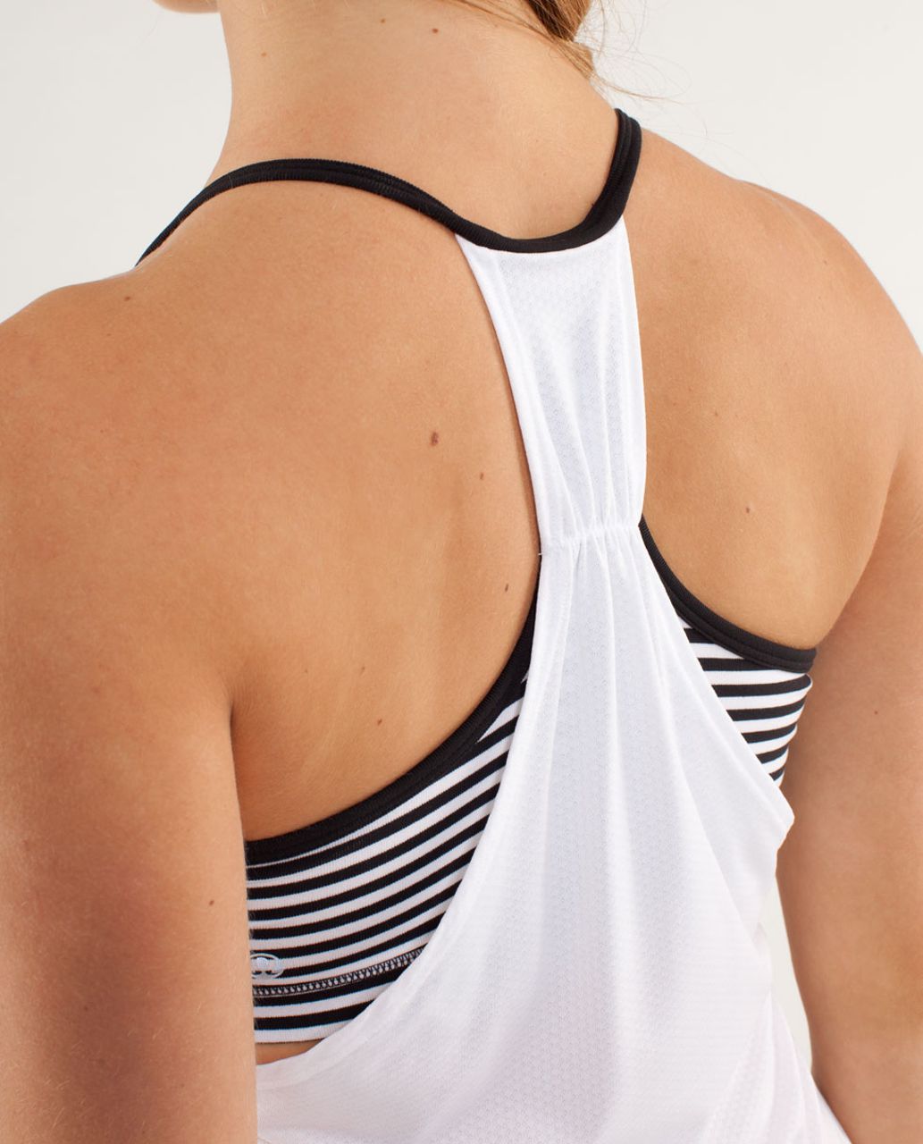 Lululemon No Limits Tank - Black / Arrow Chevron White Black - lulu fanatics