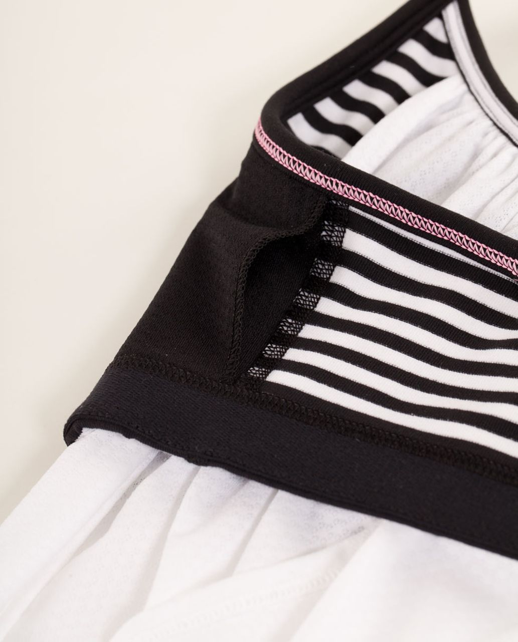 Lululemon No Limits Tank - White / Classic Stripe Black White / Black