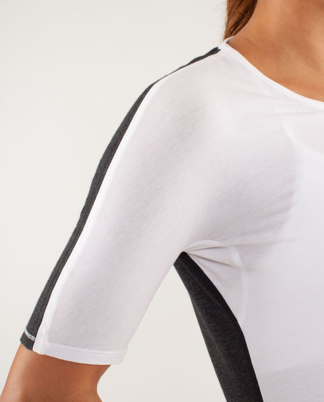 Lululemon Devotion Short Sleeve Tee - White / Heathered Black