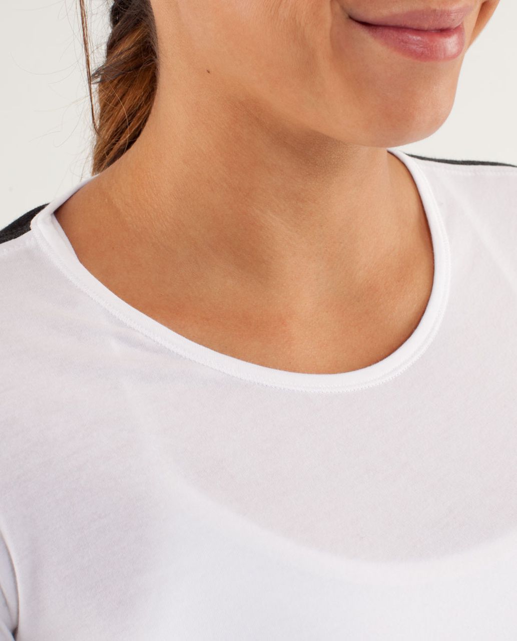 Lululemon Devotion Short Sleeve Tee - White / Heathered Black