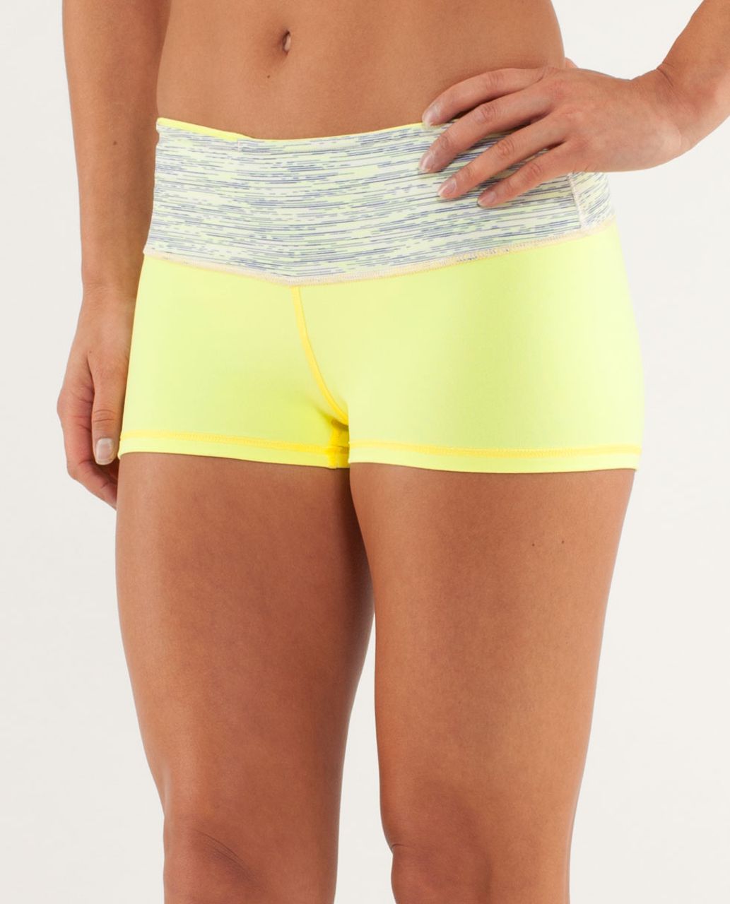 Lululemon Boogie Short - Clarity Yellow / Wee Are From Space Polar Cream Clarity Yellow